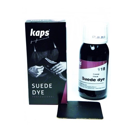 KAPS- SUEDE DYE   118  -  czarny farba do zamszu i nubuku