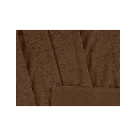 Tkanina futerkowa MINKY LEO brąz  długość włosa 3mm,  szerokośc tkaniny 150 cm
